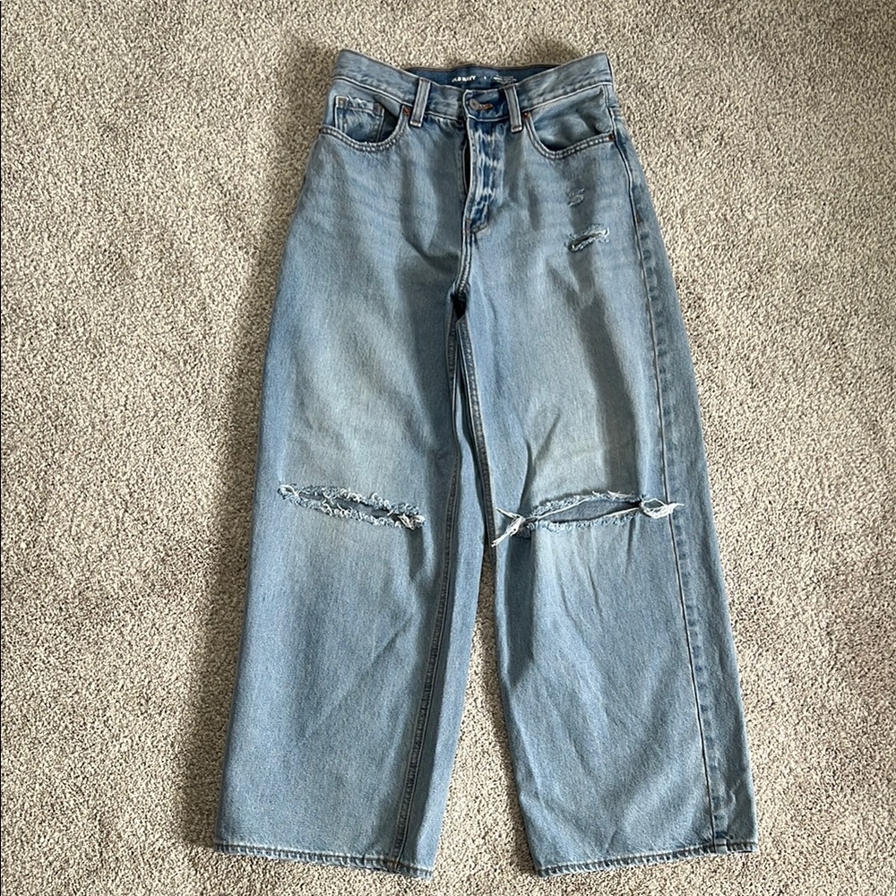 Old Navy Extra High Rise Baggy Wide Leg Jeans